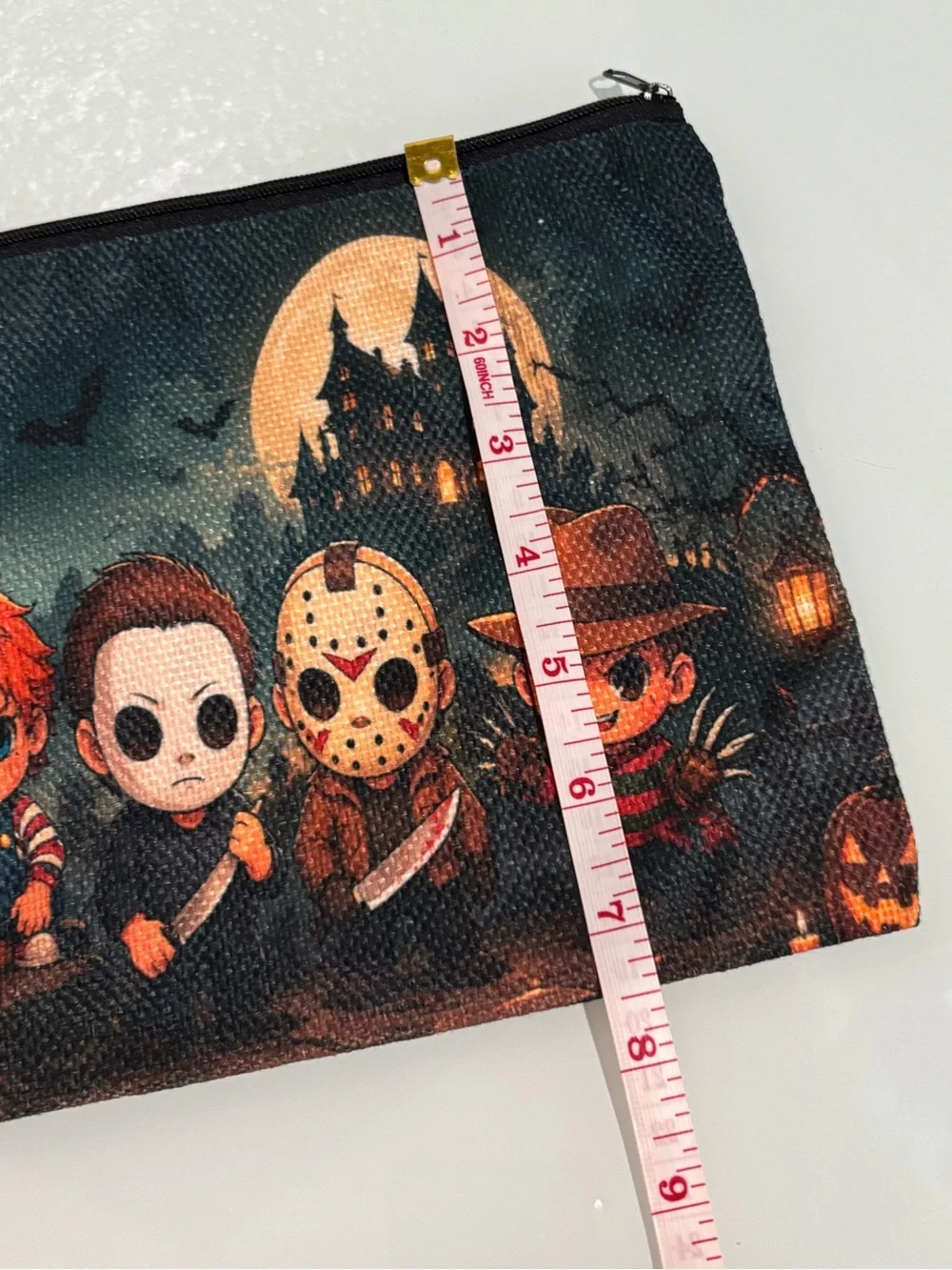 Chibi Horror Villains Halloween Makeup Bag
